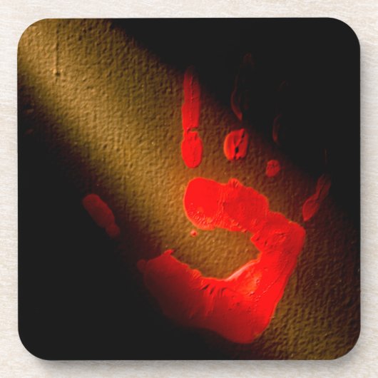 Blaarhanddruk Bier Onderzetter (Voorkant)