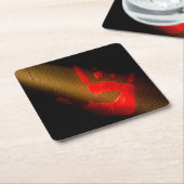 Blaarhanddruk Kartonnen Onderzetters (Schuin)