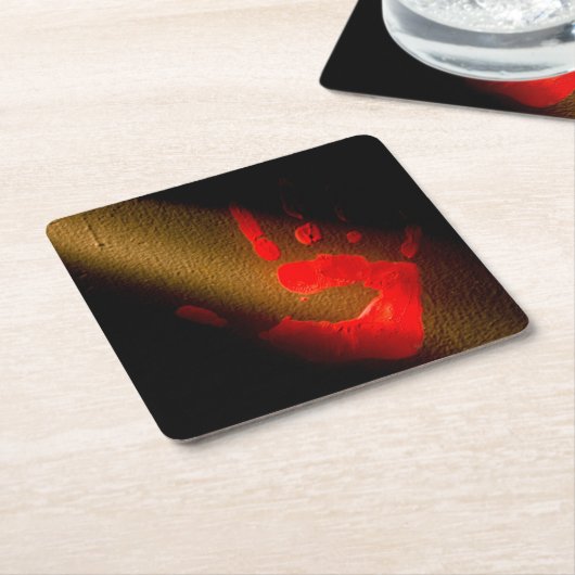 Blaarhanddruk Kartonnen Onderzetters (Schuin)