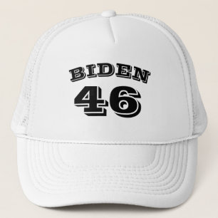 Blaas 46 witte gebogen zwarte letters wit trucker pet