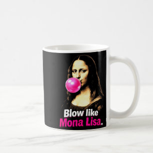 Blaas als mona lisa – grappige kunst meme voor hum koffiemok