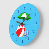 Blaas-baldepolen voor wandklokken blauwe nummers (Hoek)