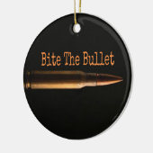 Blaas de kogel door keramisch ornament (Links)