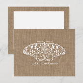 Blaas-geïnspireerde vlindervlinderkaarten notitiekaartje (Voorkant / Achterkant)