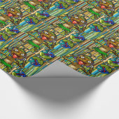 Blaas haar frambozen! cadeaupapier (Hoek)