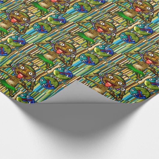 Blaas haar frambozen! cadeaupapier (Hoek)