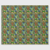 Blaas haar frambozen! cadeaupapier (Vlak)