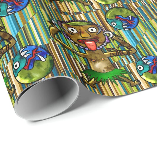 Blaas haar frambozen! cadeaupapier (Rol Hoek)