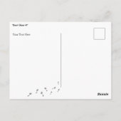 Blaas het niet! paardebloem briefkaart (Achterkant)