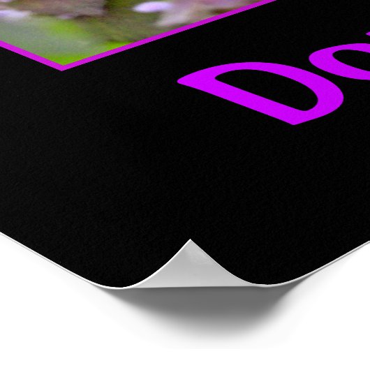 Blaas het niet! paardebloem poster (Hoek)