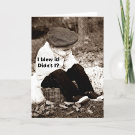 BLAAS HET - SORRY KAART