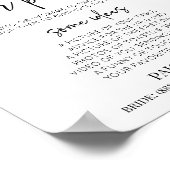 Blaas hun telefoons bruiloft foto activiteit teken poster (Hoek)