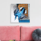 Blaas in sneeuw - oorspronkelijke foto canvas afdruk (Insitu (Woonkamer))