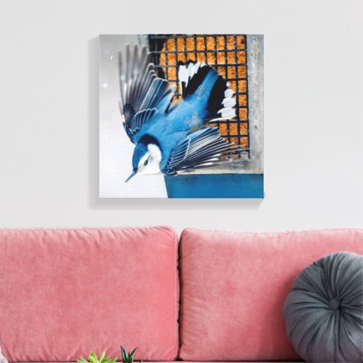 Blaas in sneeuw - oorspronkelijke foto canvas afdruk (Insitu (Woonkamer))