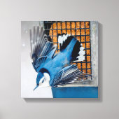 Blaas in sneeuw - oorspronkelijke foto canvas afdruk (Voorkant)