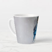 Blaas in sneeuw - oorspronkelijke foto latte mok (Linkerhoek)