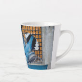 Blaas in sneeuw - oorspronkelijke foto latte mok (Rechts)