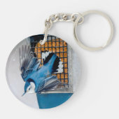 Blaas in sneeuw - oorspronkelijke foto sleutelhanger (Achterkant)