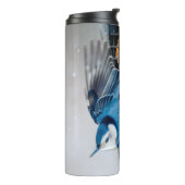 Blaas in sneeuw - oorspronkelijke foto thermosbeker (Gedraaid links)