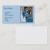 Blaas in sneeuw - oorspronkelijke foto visitekaartje (Voorkant / Achterkant)