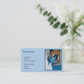 Blaas in sneeuw - oorspronkelijke foto visitekaartje (Staand voorkant)