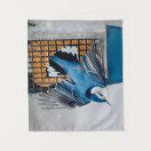 Blaas in sneeuw - oorspronkelijke foto wandkleed (Voorkant)