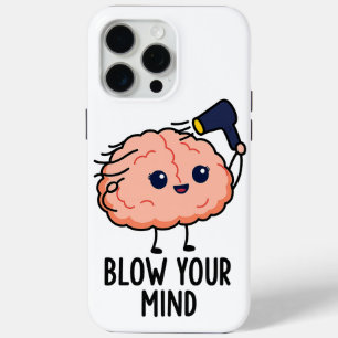 Blaas je geest Sticker - Schattige brein met haard iPhone 15 Pro Max Hoesje