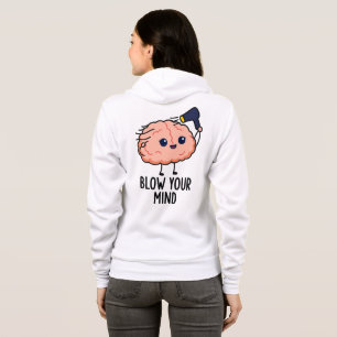 Blaas je geest Sticker - Schattige brein met haard Hoodie