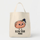 Blaas je geest Sticker - Schattige brein met haard Tote Bag (Voorkant)