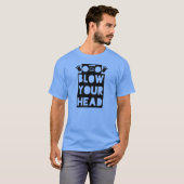 Blaas je hoofd in Dubstep Shirt | Verse draden (Voorkant volledig)