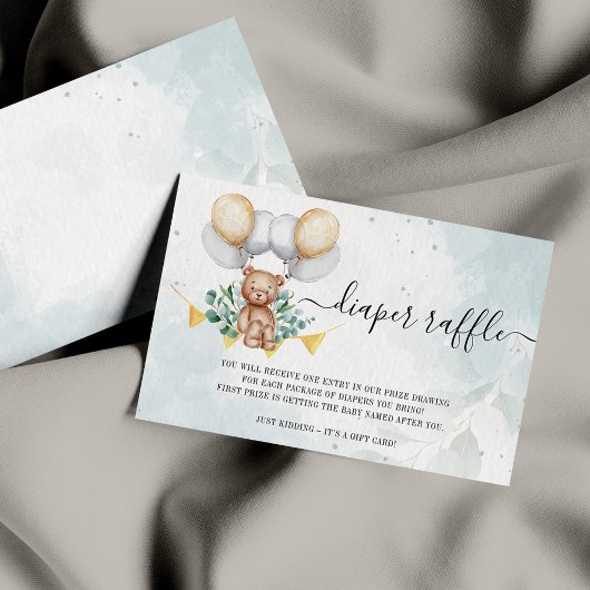 Blaas je papieren Baby shower pas op Bedankkaart