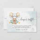 Blaas je papieren Baby shower pas op Bedankkaart (Voorkant)