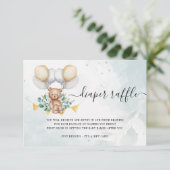 Blaas je papieren Baby shower pas op Bedankkaart (Staand voorkant)