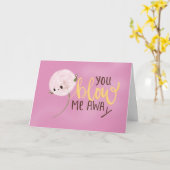 Blaas me weg kaart (Gele Bloem)