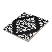 Blaas met schuifwiel groot ontwerp (B) wit op zwar Tegeltje (Zijkant)