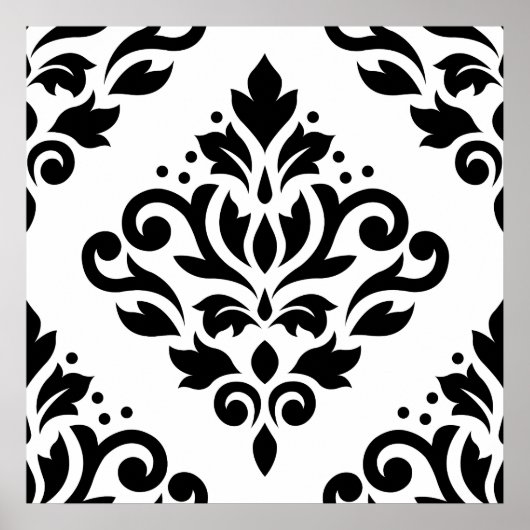 Blaas met schuifwiel Groot ontwerp (B) Zwart op wi Poster (Voorkant)