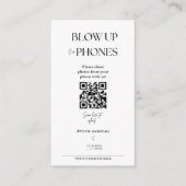 Blaas onze telefoons op Ik Spion Bruiloft Game Sig Informatiekaartje (Voorkant)