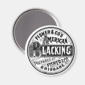 Blaas Pools Logo zwart-wit Magneet (Voorkant / Achterkant)