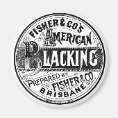  Blaas Pools Logo zwart-wit Magneet (Voorkant)