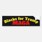 Blaas voor Trump MAGA Bumpersticker (Voorkant)