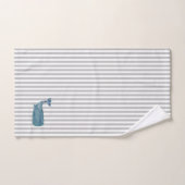 Blaas washanddoekset voor witte blauwe streep bad handdoek (Handdoek)