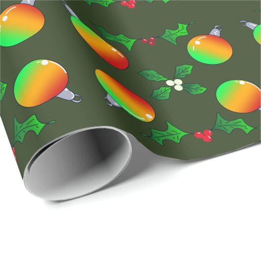 blaasbaar in heldere kleuren met heilige en mistle cadeaupapier (Rol Hoek)