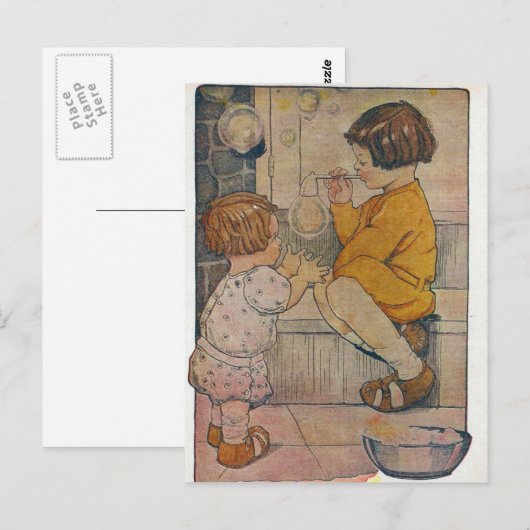  blaasbalken briefkaart (Voorkant / Achterkant)