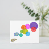 blaasbalken (regenboog) briefkaart (Staand voorkant)