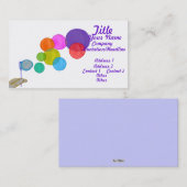 blaasbalken (regenboog) visitekaartje (Voorkant / Achterkant)