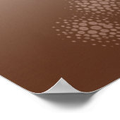 blaasbloemen roze en bruin poster (Hoek)