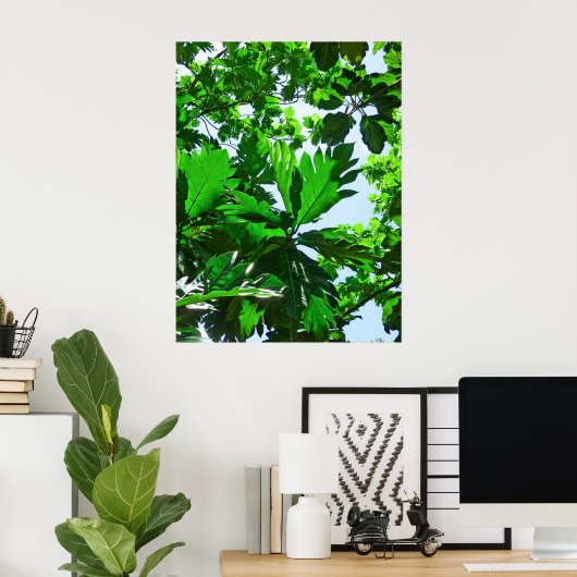 Blaasboombladeren Poster (Thuiskantoor)