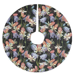 Blaascampion Bells: Waterverf Bloemen Kerstboom Rok