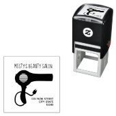 Blaasdroger Haarsalonadres Zelfinktende Stempel (In situ)