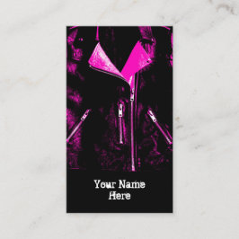 Blaasjasje Roze visitekaartje zwart portret